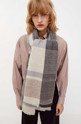 秋冬季加厚保暖时尚风格子围巾