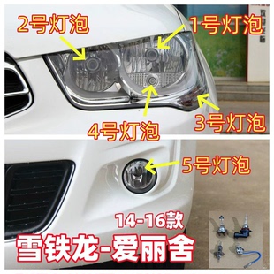 适用14-16款雪铁龙爱丽舍前大灯灯泡近光远光灯雾灯转向灯示宽灯