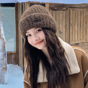 alo正品2025新款毛线帽子女秋冬保暖护耳显脸小针织帽冷帽百搭潮
