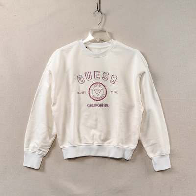 拆剪标美式复古女士短款齐腰卫衣