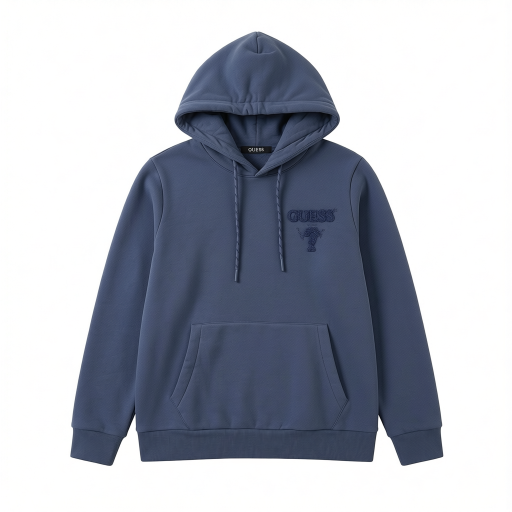 加绒连帽女士修身卫衣 带前兜植绒LOGO 青少年可穿冬季休闲连帽衫