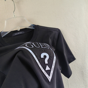 T恤衫 透气潮版 字母G系列情侣休闲夏季 上衣 型 短袖 镭射倒三角男士