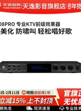 Winner/天逸AD-208PRO混响升降调DSP专业卡拉OK防啸叫前级效果器