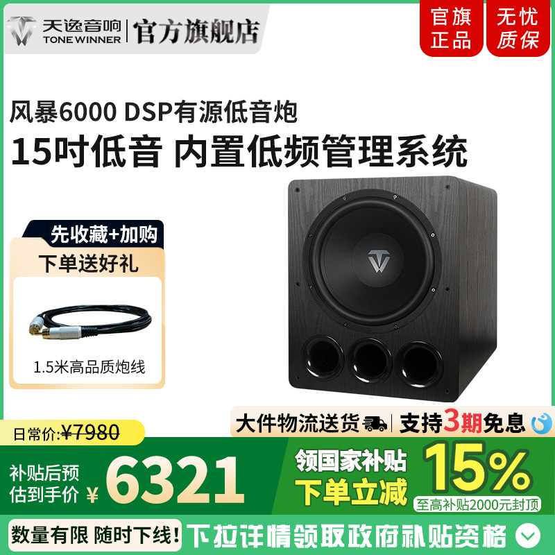 Winner/天逸风暴SUB-6000低音炮家庭影院大功率15寸有源超重低音