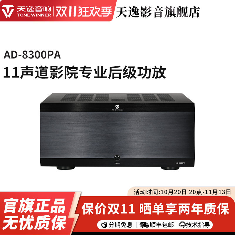 Winner/天逸AD-8300PA大功率11声道AV家庭影院纯后级功放