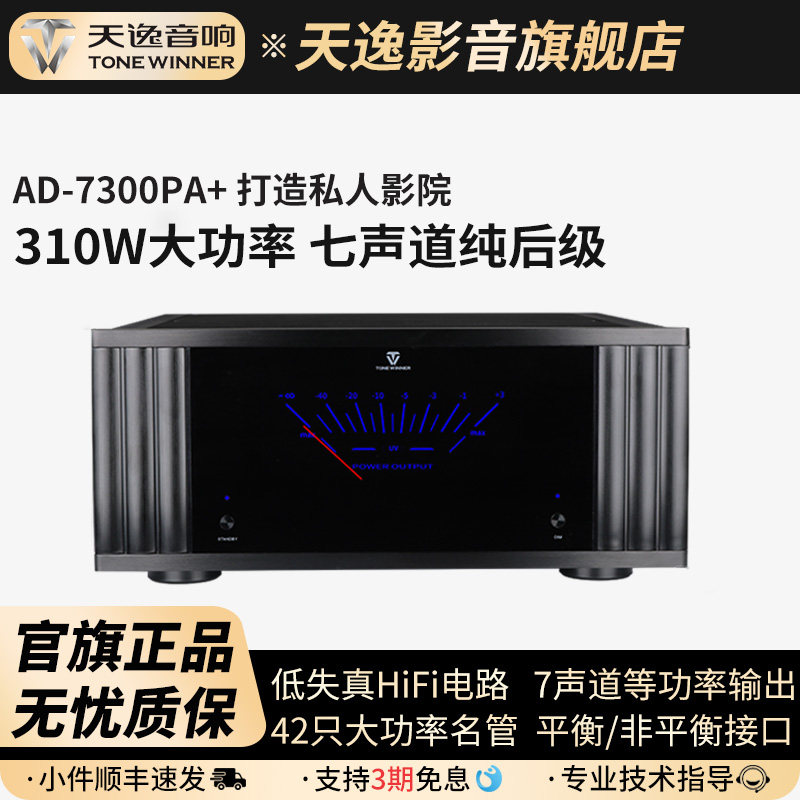 Winner/天逸AD-7300PA+七声道纯后级高端定制家庭影院后级功放