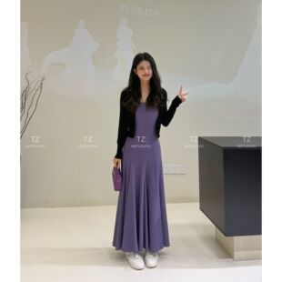 【婷子定制】~150小个子改版夏款修身显瘦步步生莲吊带连衣裙E15