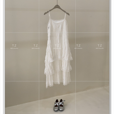 【婷子定制】～150小个子改版韩系春夏款白月光吊带仙仙连衣裙E8