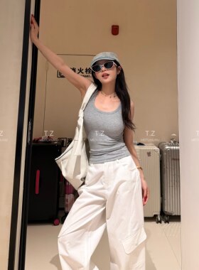 【婷子定制】~150小个子夏款基础宽肩带防走光百搭工字背心D3132