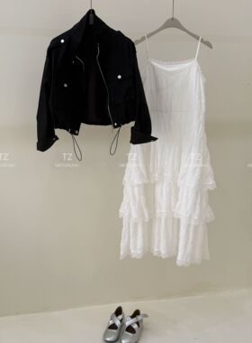 【婷子定制】～150小个子改版春季韩系甜辣抽绳短款工装外套E75