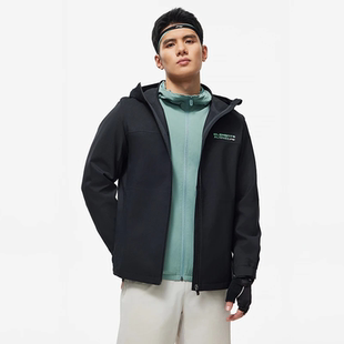 李宁运动风衣男士2026春季新款休闲长袖外套防雨连帽防风AFDU093