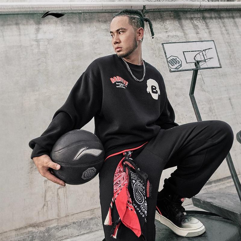 李宁卫衣男2025秋冬新品反伍系列加绒保暖中性穿搭套头衫AWDT873