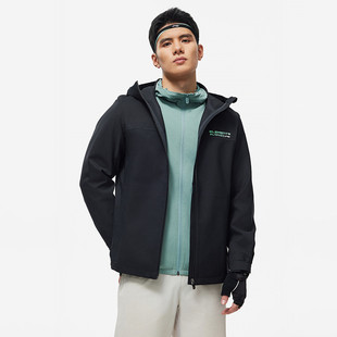 李宁运动风衣男士2025春季新款休闲长袖外套防雨连帽防风AFDU093