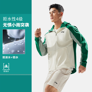 李宁外套男士 跑步系列反光防泼水软壳运动风衣AFDU351 2025春秋款