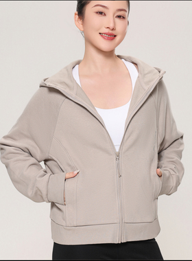 李宁2025冬季新款健身系列女子加绒保暖宽松开衫连帽卫衣AWDU562