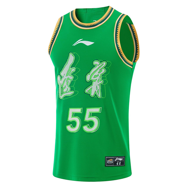 李宁24-25CBA辽宁沈阳三生球迷版套头圆领篮球背心韩德君AAYU919