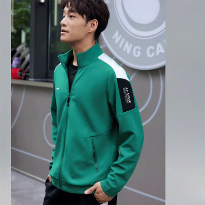 李宁外套男士2025冬季新款时尚立领开衫无帽休闲运动卫衣AWDUA73