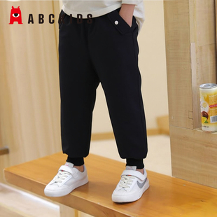 Abckids2025冬季款女小童休闲裤儿童保暖羽绒裤长裤子F451212173