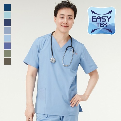 韩国进口 ST510 修身 微弹力 手术服 洗手衣 刷手服  男