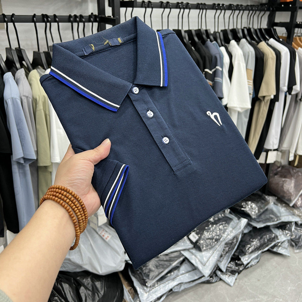 翻领短袖Polo衫商务休闲简约基础款夏季断码处理男士套头打底衫薄