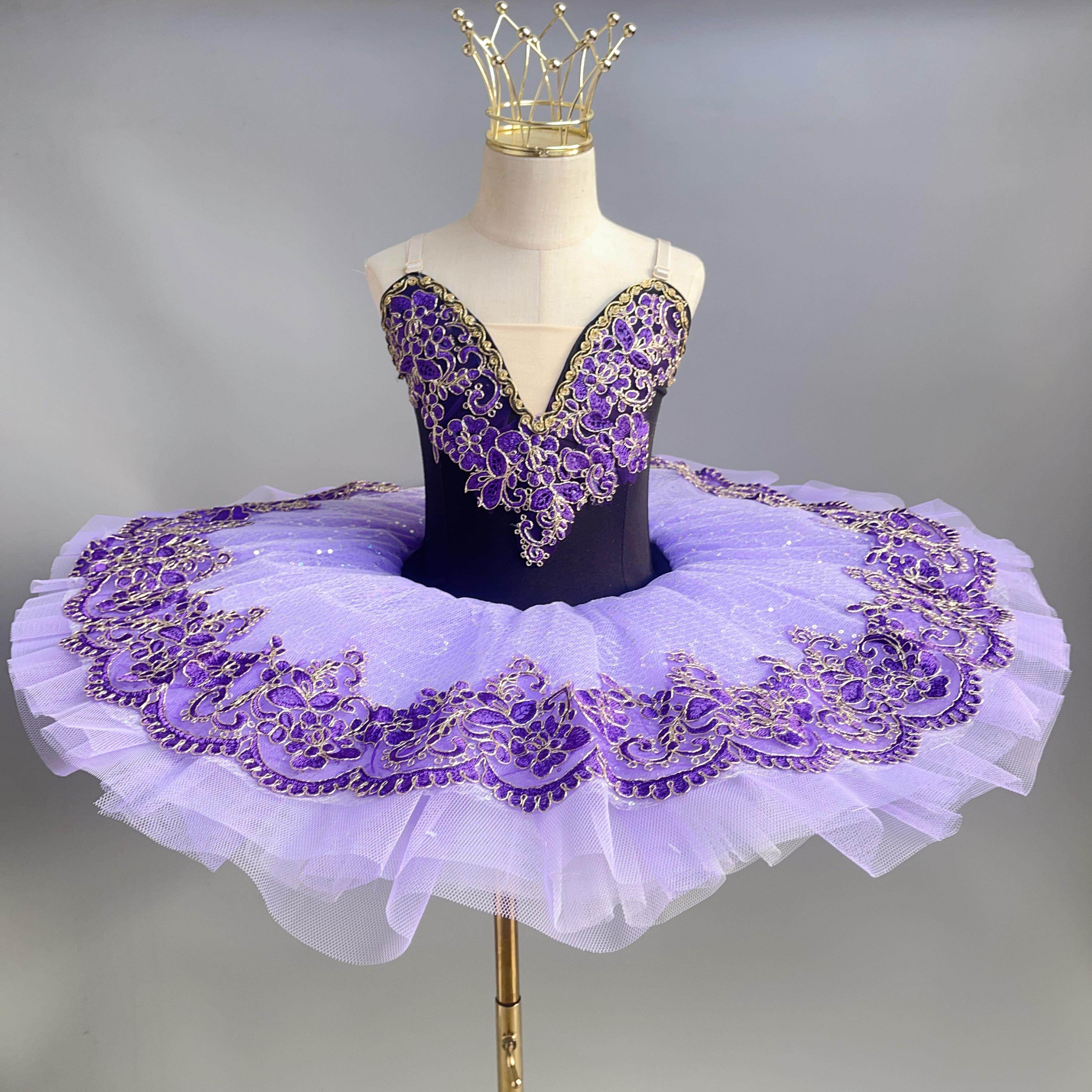 儿童芭裙演出服女童专业小天鹅吊带裙天鹅湖芭蕾表演服装