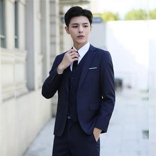 男生套装 18岁学生西服男士 职业装 伴郎 高中生成人礼服西装 韩版 修身