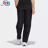 HE6591 Adidas 女子高腰直筒运动休闲长裤 三叶草 6590 阿迪达斯