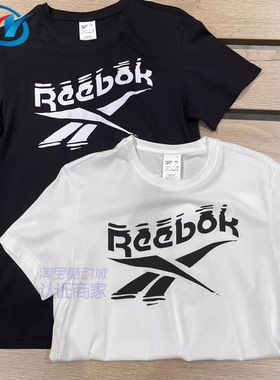 Reebok/锐步 男子经典LOGO复古运动纯棉透气短袖T恤 FK6030 6038