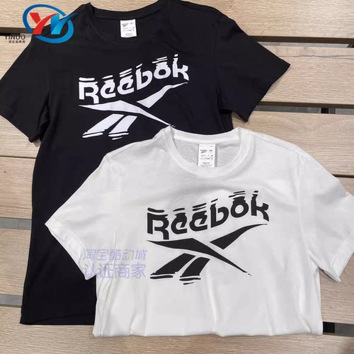Reebok/锐步男女纯棉透气短袖T恤
