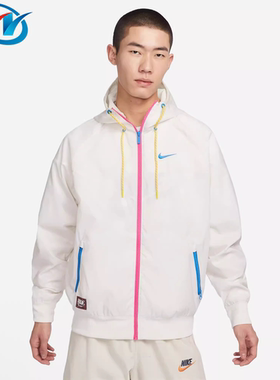 Nike/耐克 男子运动休闲拼接防风衬里梭织夹克外套 FJ7680-030