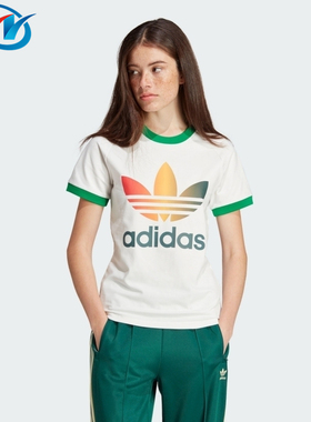 Adidas/阿迪达斯 三叶草 女子运动短袖T恤 IS0310 IN4128 IT9822