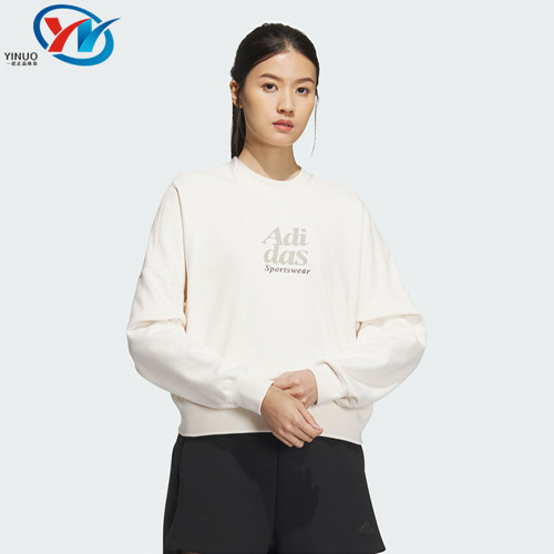 阿迪达斯女子运动休闲套头衫卫衣
