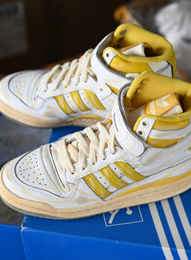 Adidas/阿迪达斯三叶草Forum 84 Hi男女高帮做旧板鞋GZ6467 6468