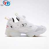 小白鞋 Reebok FW4757 FURY 男女休闲增高充气跑鞋 锐步 INSTAPUMP