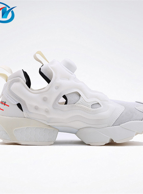 Reebok/锐步 INSTAPUMP FURY 男女休闲增高充气跑鞋小白鞋 FW4757