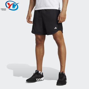 Adidas/阿迪达斯 Hiit 男子健身训练宽松透气运动休闲短裤 IB7909