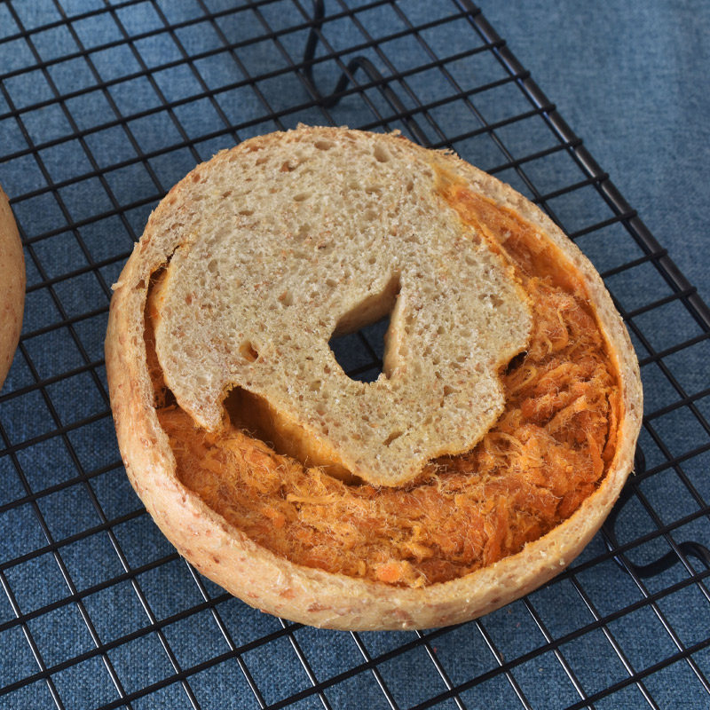 7欣小焙bagel夹心贝果面包欧包手工烘焙全麦黑芝麻肉松学生早餐高性价比高么？