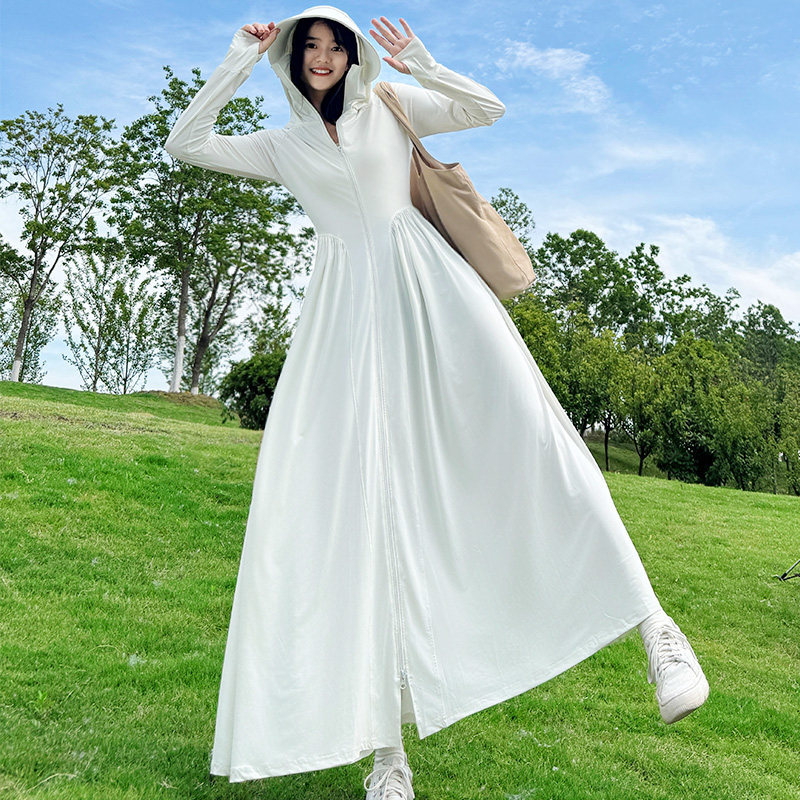 防晒衣长款全身防晒裙女款秋季2025新款防晒服套装外套冰丝小个子