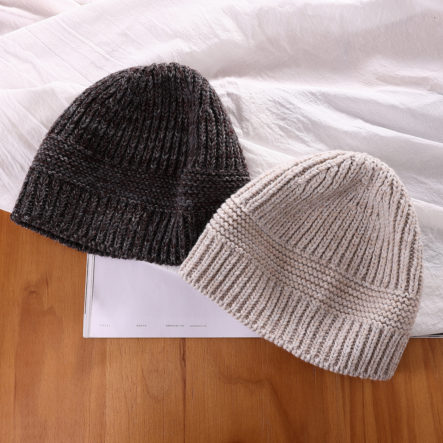 25新款针织帽子女秋冬韩版百搭保暖护耳毛线帽显脸小包头帽冷帽