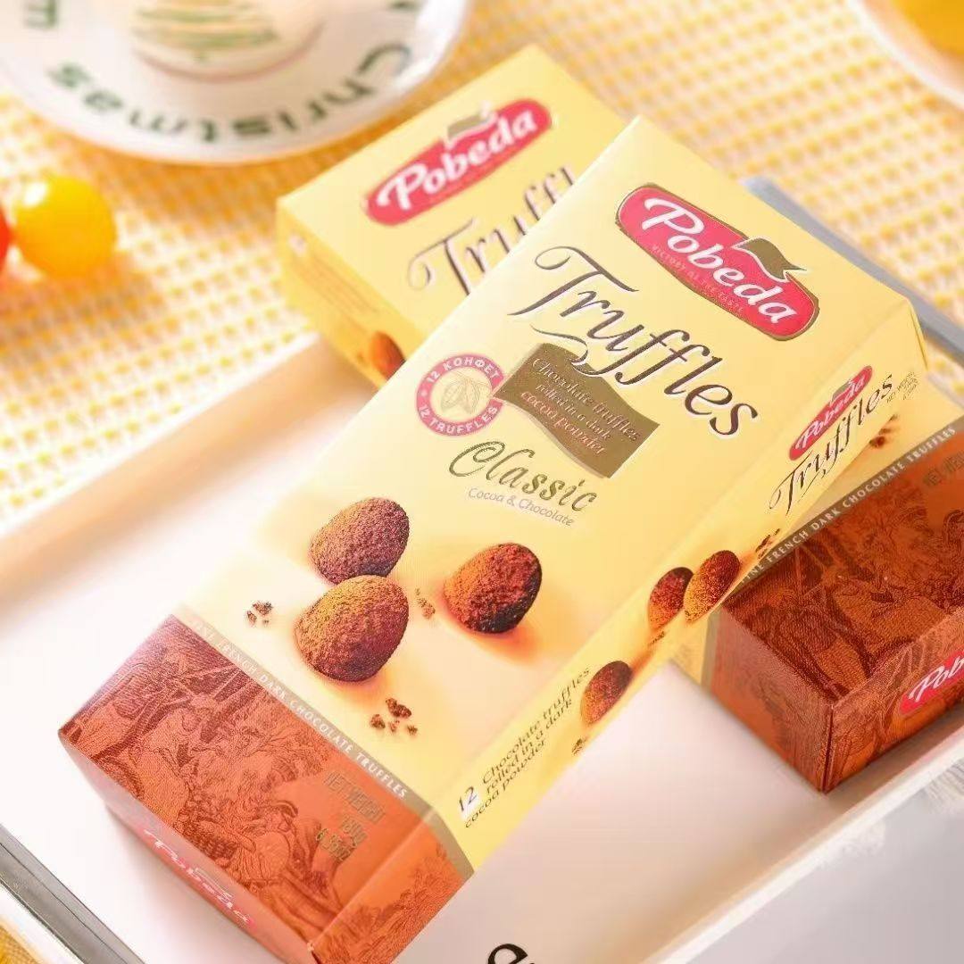 俄罗斯进口胜利松露形巧克力金杏卡布奇诺白兰地可可零食巧克力,零食/坚果/特产,酥性饼干,淘宝优惠券,粉丝福利购,淘宝优惠卷