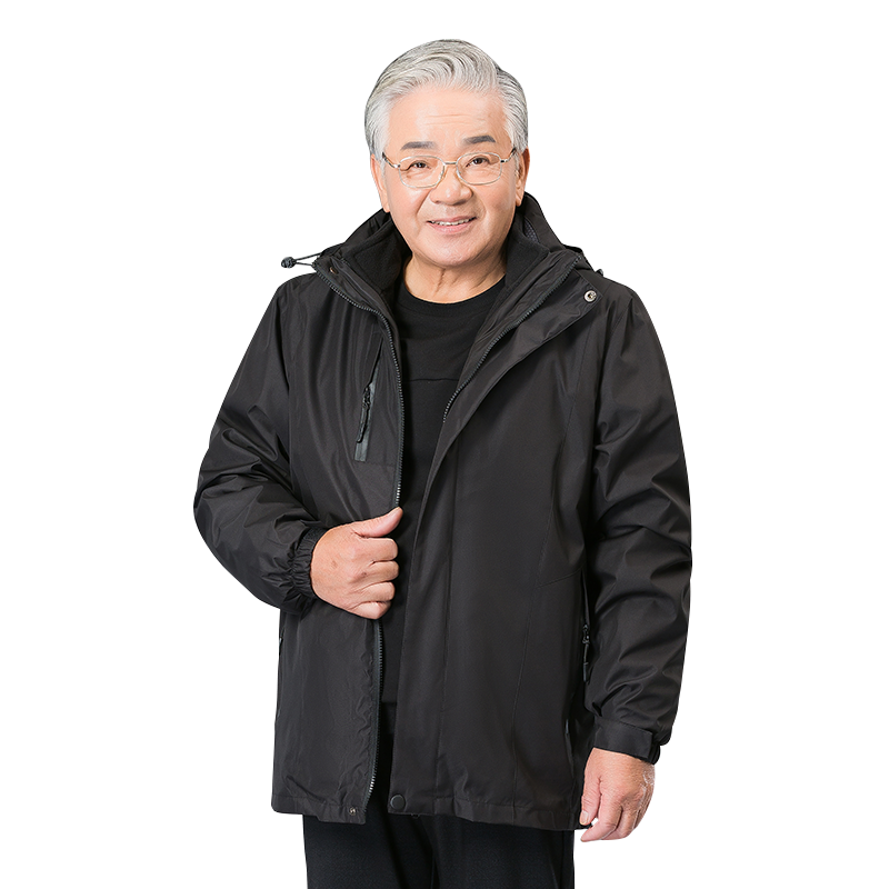 春秋季户外冲锋夹克男士爸爸休闲夹克