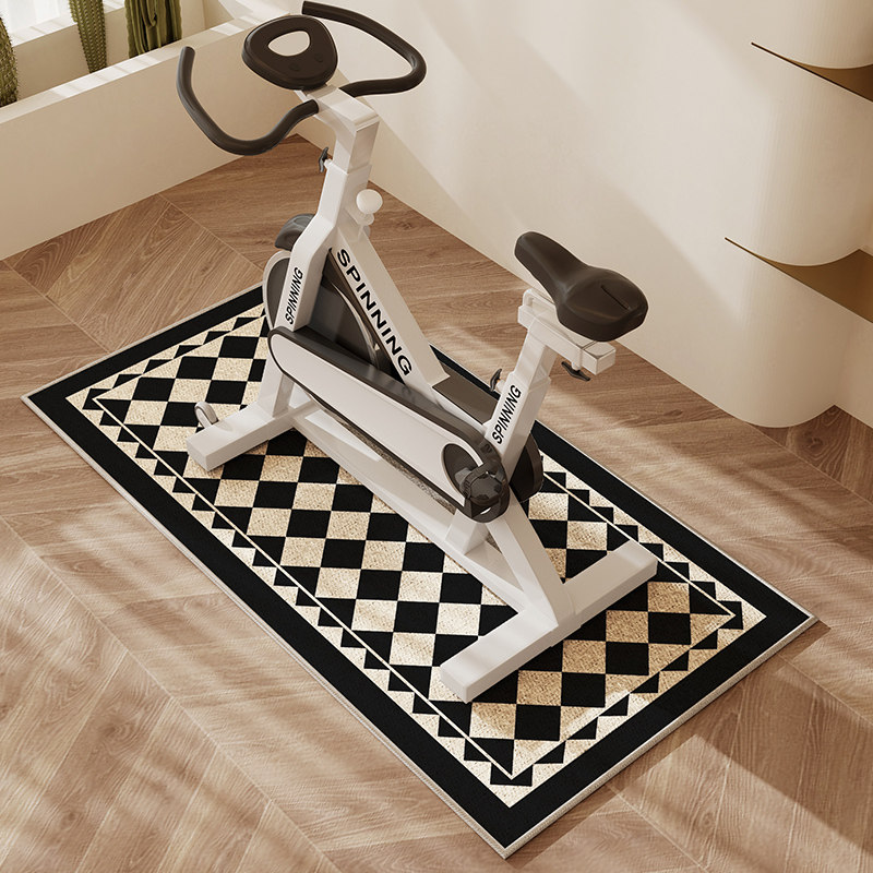 动感单车隔音减震地板垫跑步机地板静音家用地毯防滑健身专用加厚