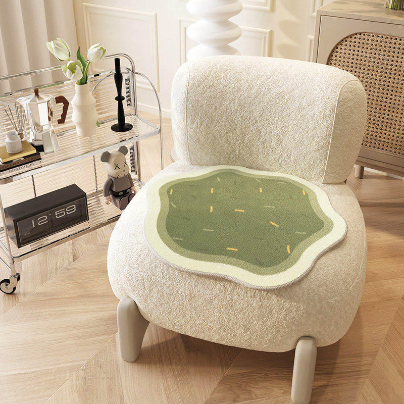 夏季异形单人沙发垫子防滑坐垫薄款椅垫餐椅单个圆形夏天椅子座垫