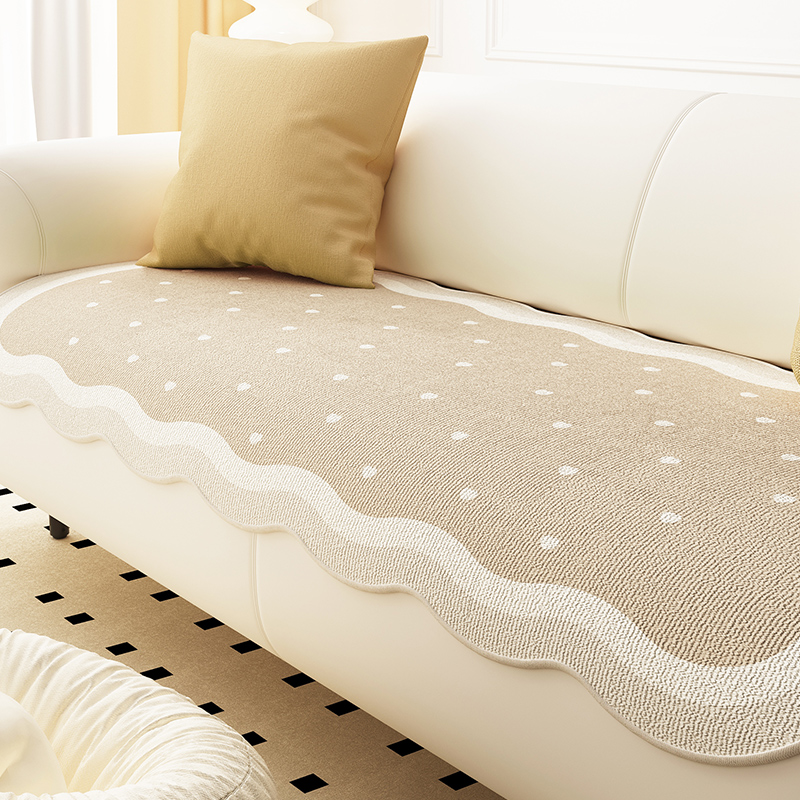 夏季真皮沙发垫子防滑专用盖布新款2025夏天坐垫直排盖巾异形套罩