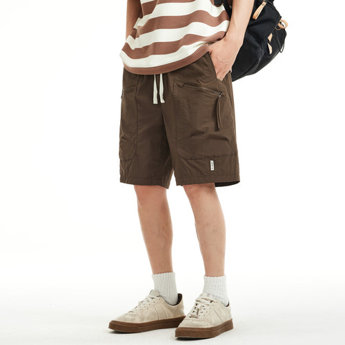 夏季轻薄冰丝休闲短裤男2026新款日常通勤工装五分裤男士速干裤