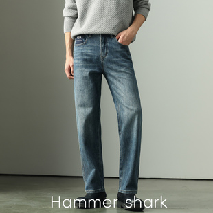 HAMMER 14盎司弹力牛仔裤 SHARK 长裤 直筒裤 男春夏新款 柔软棉感男士
