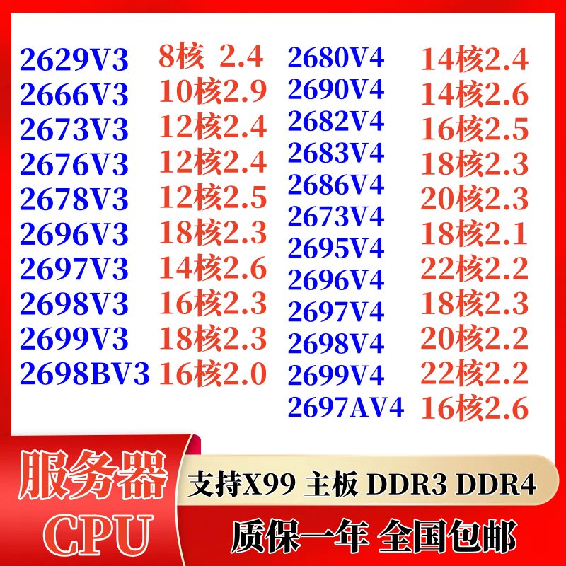 IntelE5-2696V42686V4X99CPU