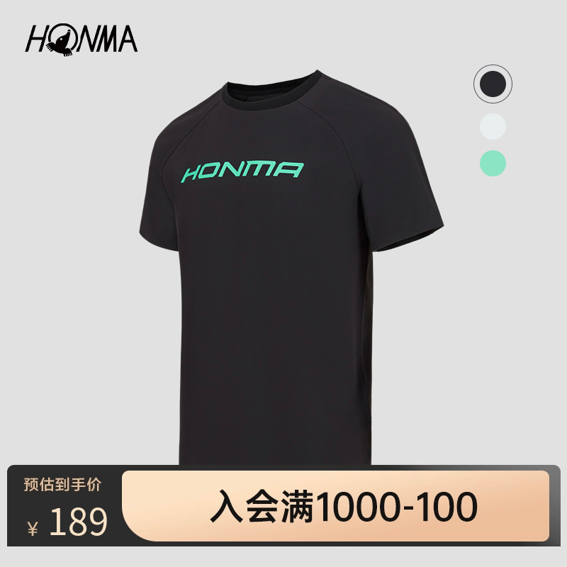 都市男子短袖T恤上衣Honma