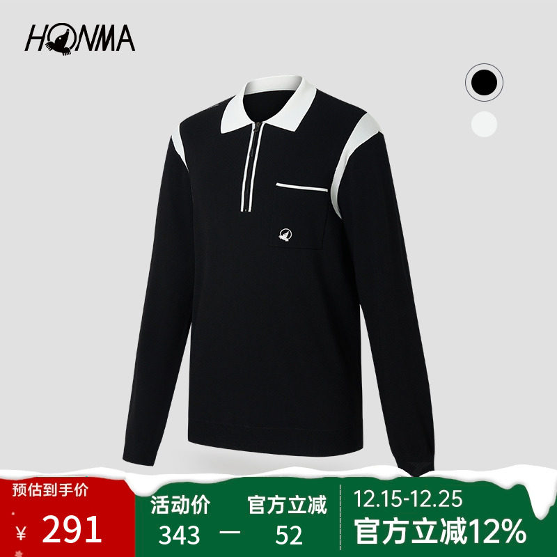 HONMA半开领POLO衫高尔夫运动