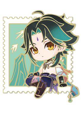 正版原神×贵州合作主题快闪店限定周边蓝砚徽章立牌挂件